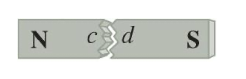 A Bar Magnet Is Shown In The Figure With Its Poles Indicated By Accident Riamar Drops The Magnet On The Table And It B 1