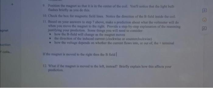 9 Partition The Magnet So That It Is In The Center Of The Coil You Ll Notice That The Light Bulb Flashes Briefly As You 1