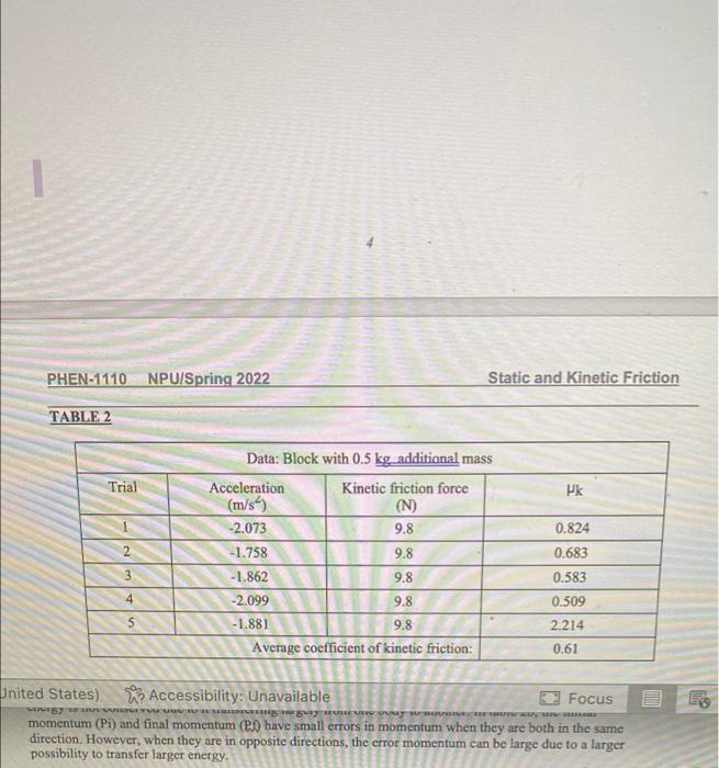 Part 1 Is Table 1 And Part 2 Is Table 2 2