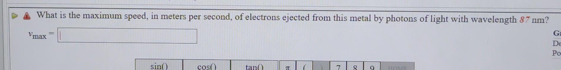 Assume We Have A Material With A Work Function Of 4 43 Ev 1