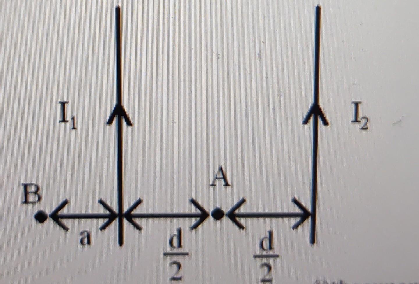 Aspx 18 Problem 3 Consider Two Long Wires With Currents 11 7 6 A And 12 2 4 A As Shown In The Figure Let D 0 5