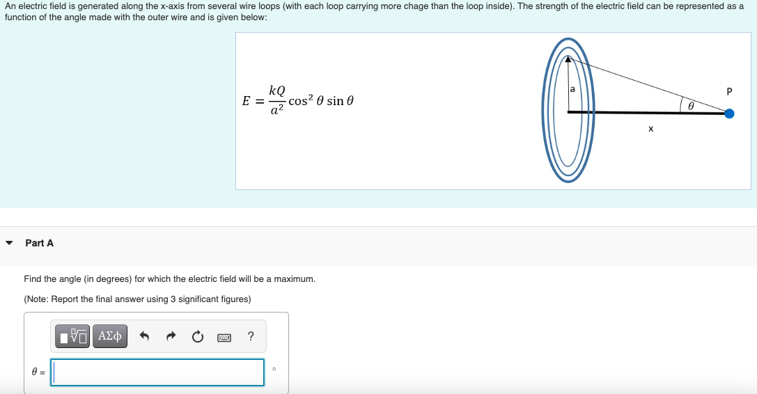 An Electric Field Is Generated Along The X Axis From Several Wire Loops With Each Loop Carrying More Chage Than The Loo 1