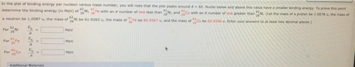 In The Plot Of Binding Energy Per Conversus Number You Will Be That There And A 60 Nucle Below Shove This Viding Energ 1