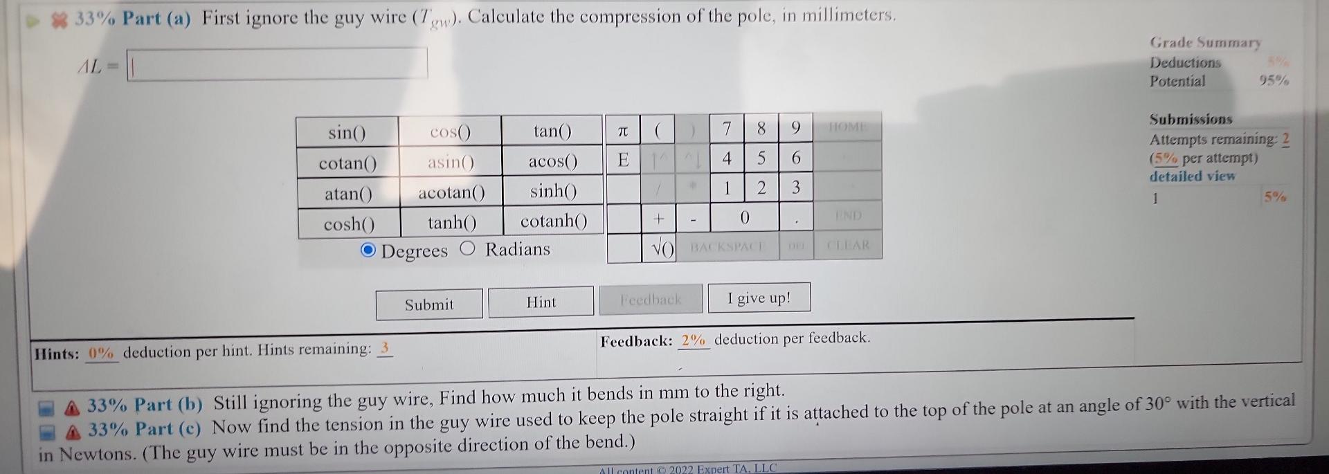 8 Problem 11 The Pole In The Figure Is At A 90 Bend In A Power Line And Is Therefore Subjected To More Shear Force 3