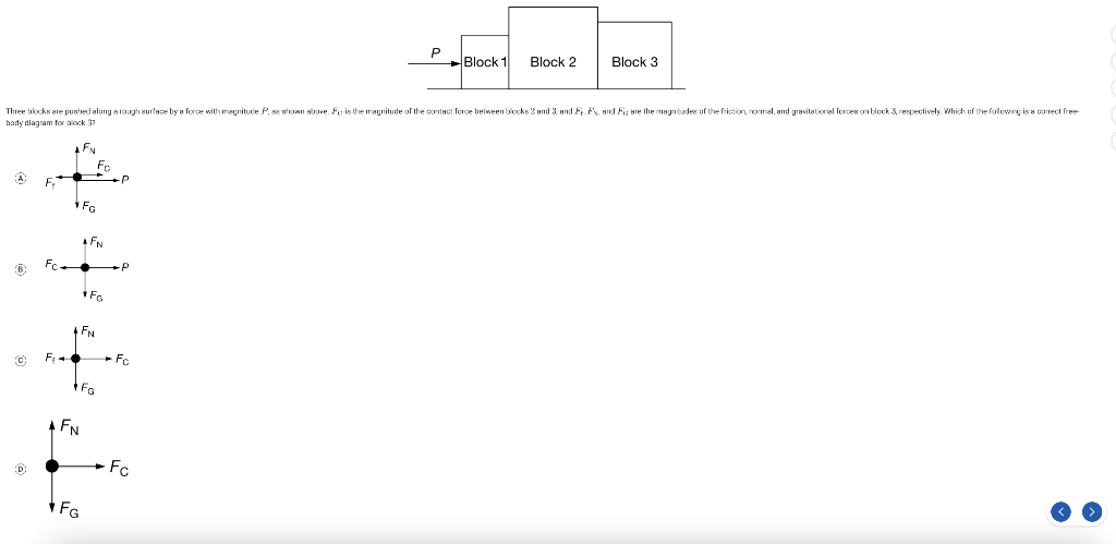 P Block 1 2 Block 2 Block 3 Three Blocks Are Posted Along A Rough Surface By A Force With Magnitude P Fe Is The Magnitu 1