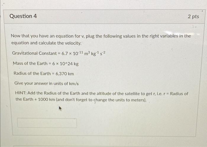 D Question 1 2 Pts If The Distance Between The Earth And The Moon Suddenly Decreased By A Factor Of 1 2 I E Halves H 5