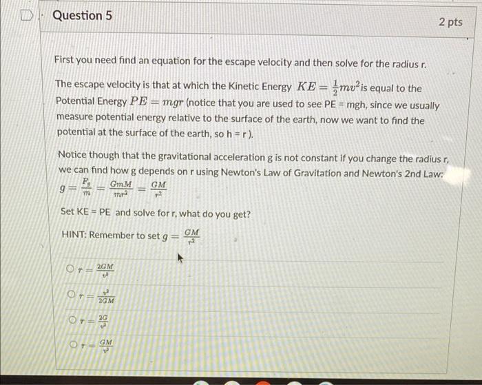 D Question 1 2 Pts If The Distance Between The Earth And The Moon Suddenly Decreased By A Factor Of 1 2 I E Halves H 7