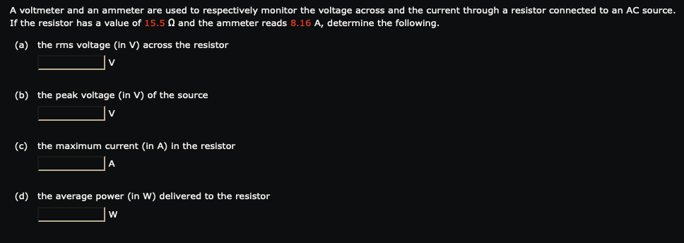 A Voltmeter And An Ammeter Are Used To Respectively Monitor The Voltage Across And The Current Through A Resistor Connec 1