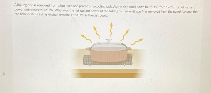 A Baking Dish Is Removed From A Hot Oven And Placed On A Cooling Rack As The Dish Cools Down To 32 0 C From 176 C Its 1