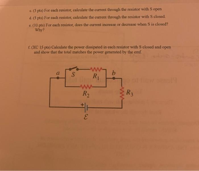 1 Refer To The Values In The Box For The Circuit Shown In Figure You Can Assume An Ideal Battery A 10 Pts What Is T 2