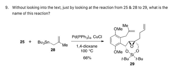 9 Without Looking Into The Text Just By Looking At The Reaction From 25 28 To 29 What Is The Name Of This Reaction 1