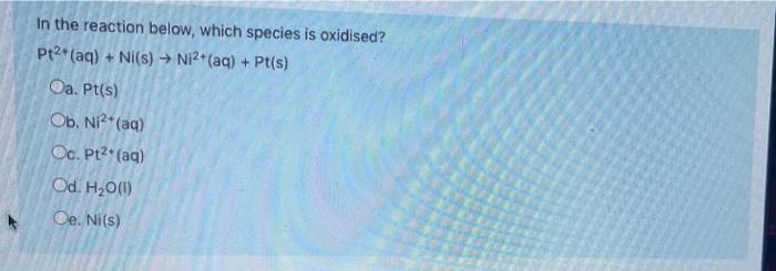 The Electrode At Which Oxidation Always Occurs Is Called The Select One O A Anode O B Reducing Agent O C Inert Elect 2