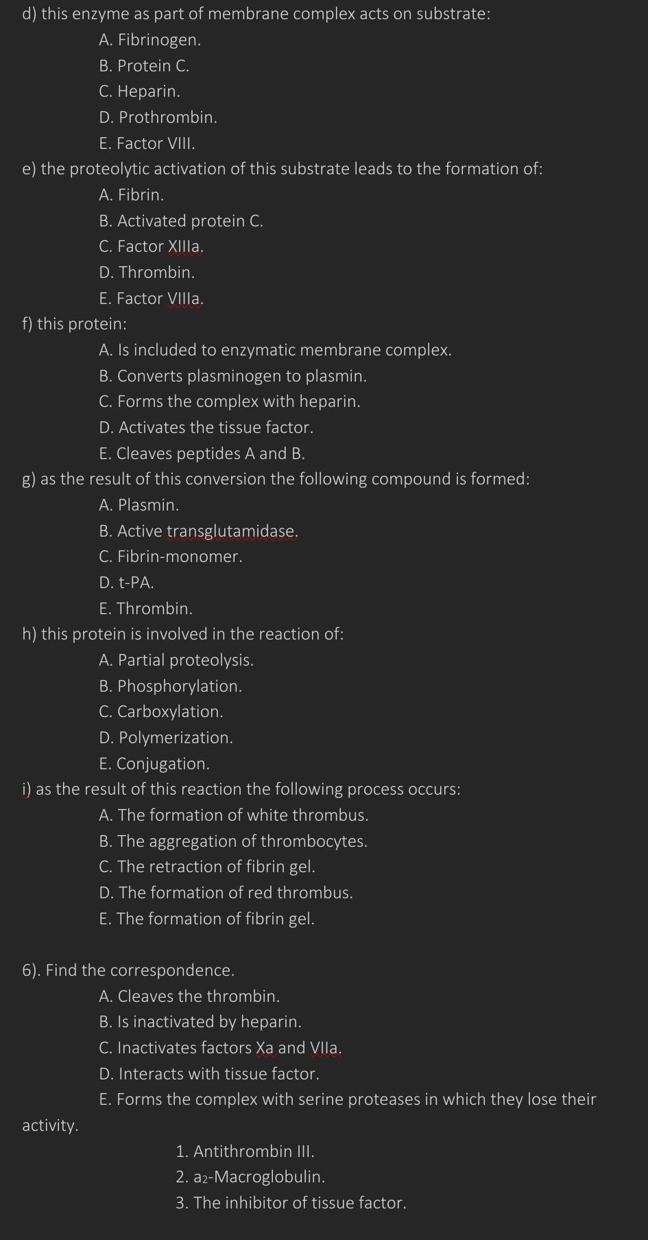 1 Choose The Correct Answers In Erythrocytes The Glucose Enters To The Following Metabolic Pathways A Glycogen Synth 2