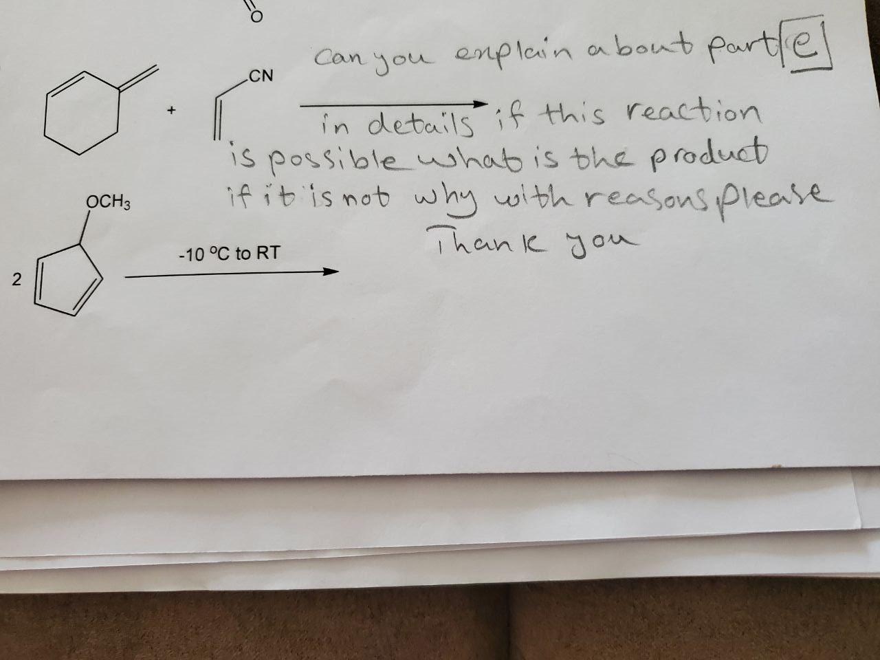 Cn Can You Explain About Parttel In Details If This Reaction Is Possible What Is The Product If It Is Not Why With Reaso 1