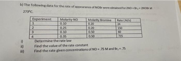 4 A The Following Data Were Obtained For The Gas Phase Decomposition Of Nitrogen Dioxide At 300 C No2 No O2 Find 2