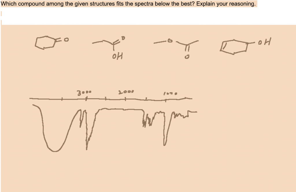 Which Compound Among The Given Structures Fits The Spectra Below The Best Explain Your Reasoning Oh Oh Lod Wm 1