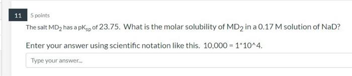 14 5 Points The Reaction Alg B G C G Has A Rate Law Rate K A 2 The Rate Constant For This Reaction Is 0 00543 2