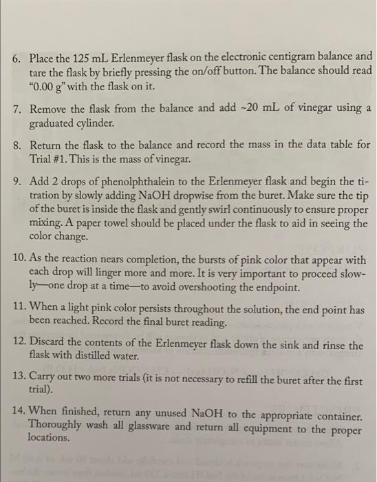 Titration Of Vine C Name Lab Report Date Show All Work Attach Data Table Trial 1 Results 1 Calculate The Mass Of Ace 7