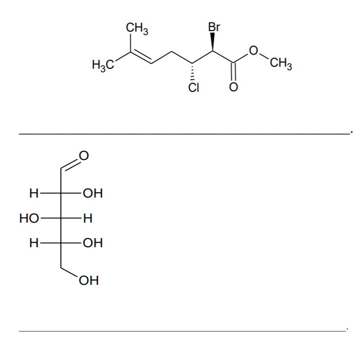 B What Is The Iupac Name Of The Following Compounds 1