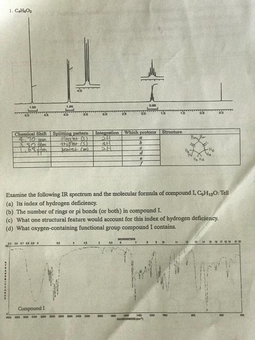 This Responsible For Tarih Co Chemie Spinner Legion Which Structure Sole Examine The Following Ir Spectrum And The Mol 2