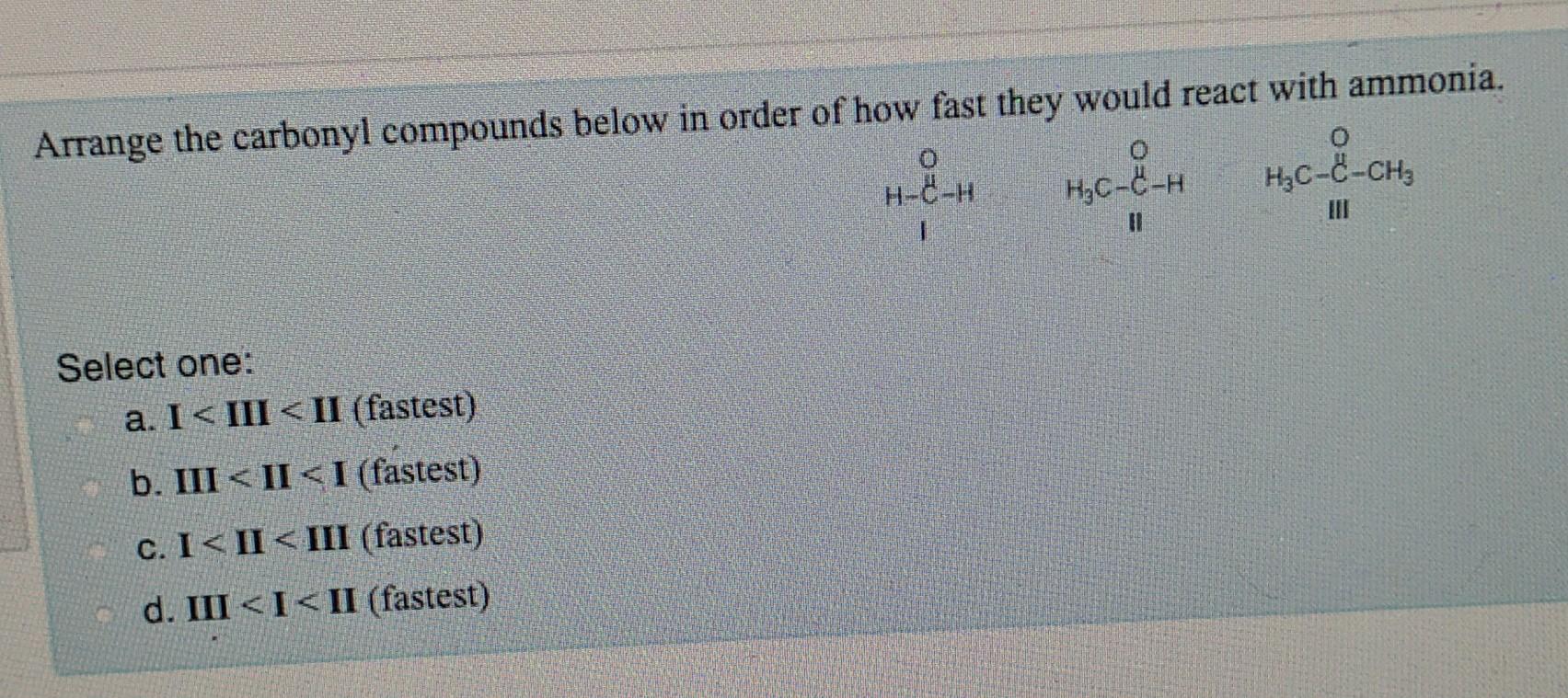 Which Of The Following Statements About The Carbonyl Group Is False In Order To Get Full Marks For This Question You M 2