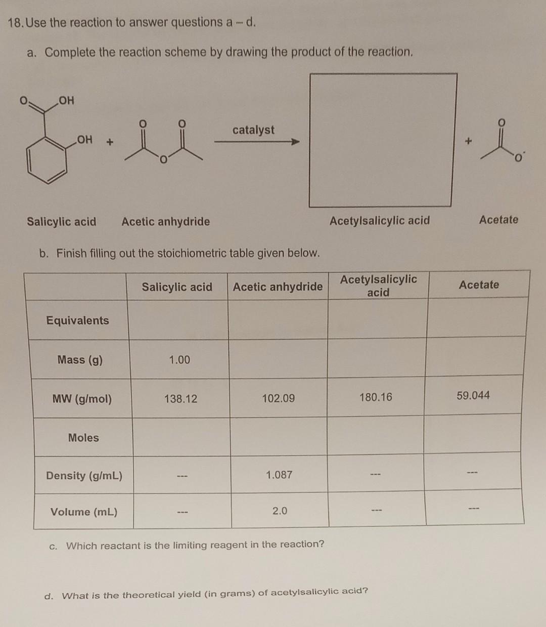Hello I Need Help With This Questions Assingment This Is Organic Chemistry 2 Please Address The Four Parts Please H 1