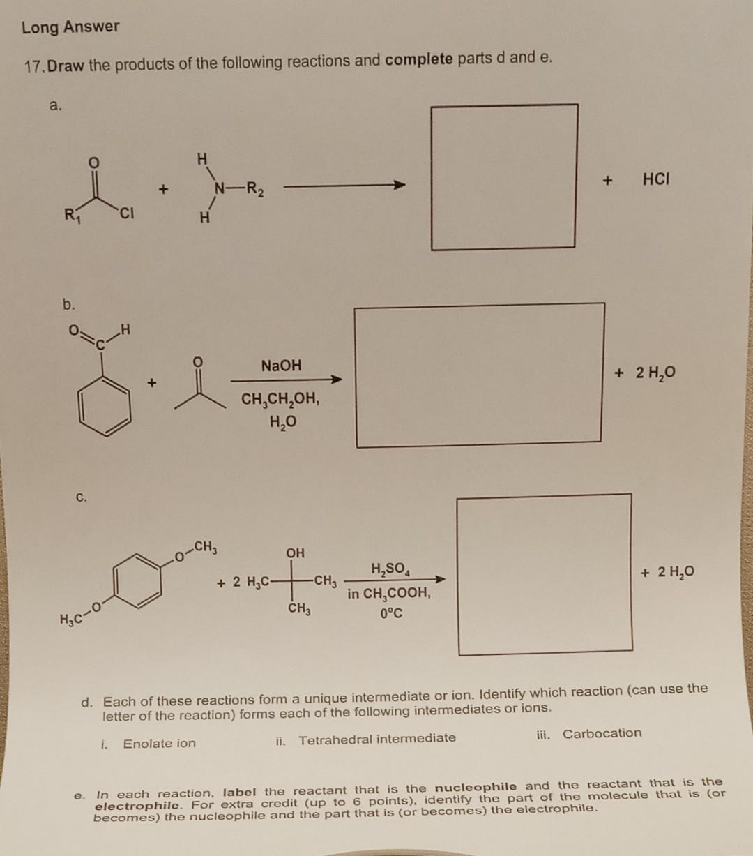 Hello I Need Help With This Questions Assingment Please Address All The Parts For The Question This Is Organic Chemis 1