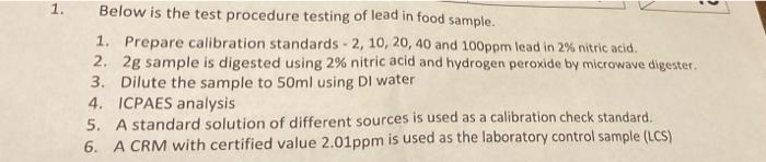 C After Analysis Of 20 Laboratory Control Samples The Following Data Are Obtained Calculate The Mean Standard Devia 2