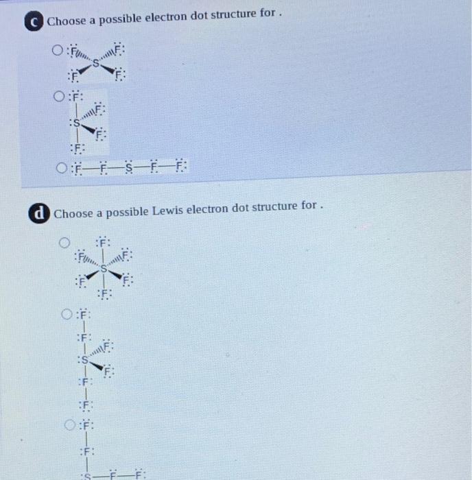 This Question Has Multiple Parts Work All The Parts To Get The Most Points Sulfur Forms A Range Of Compounds With Fluo 4
