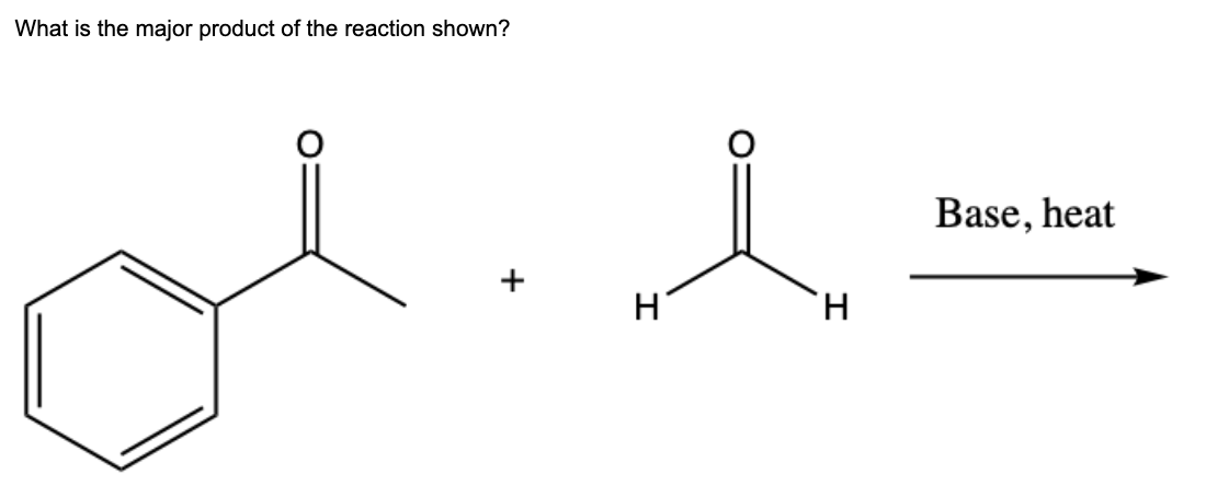 What Is The Major Product Of The Reaction Shown Base Heat H H 1