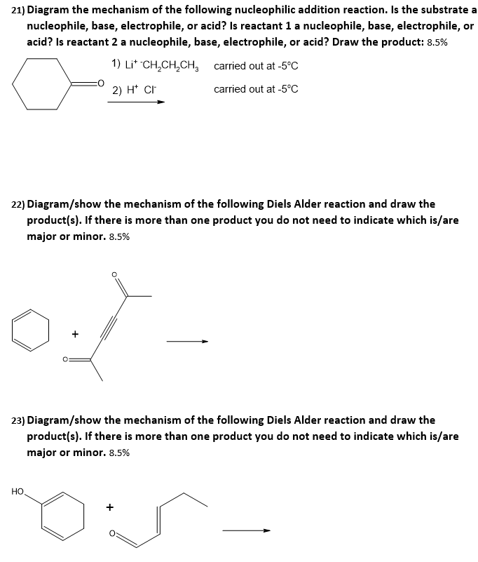 Answer 22 And 23 Correctly And Follow Instruction Of Question Correct Answer Will Receive Likes Note For Each Mechanism 1