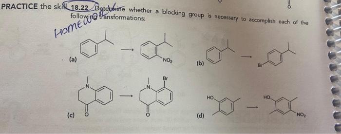 Practice The Skilll 18 22 Boquebaine Whether A Blocking Group Is Necessary To Accomplish Each Of The Home Wi A No 1