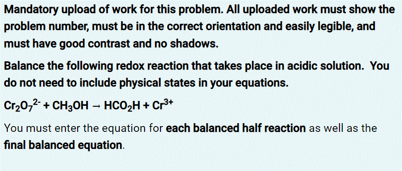 Mandatory Upload Of Work For This Problem All Uploaded Work Must Show The Problem Number Must Be In The Correct Orient 1