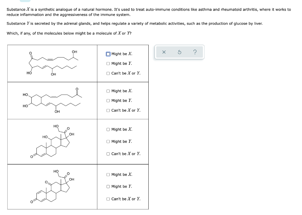 Substance X Is A Synthetic Analogue Of A Natural Hormone It S Used To Treat Auto Immune Conditions Like Asthma And Rheu 1