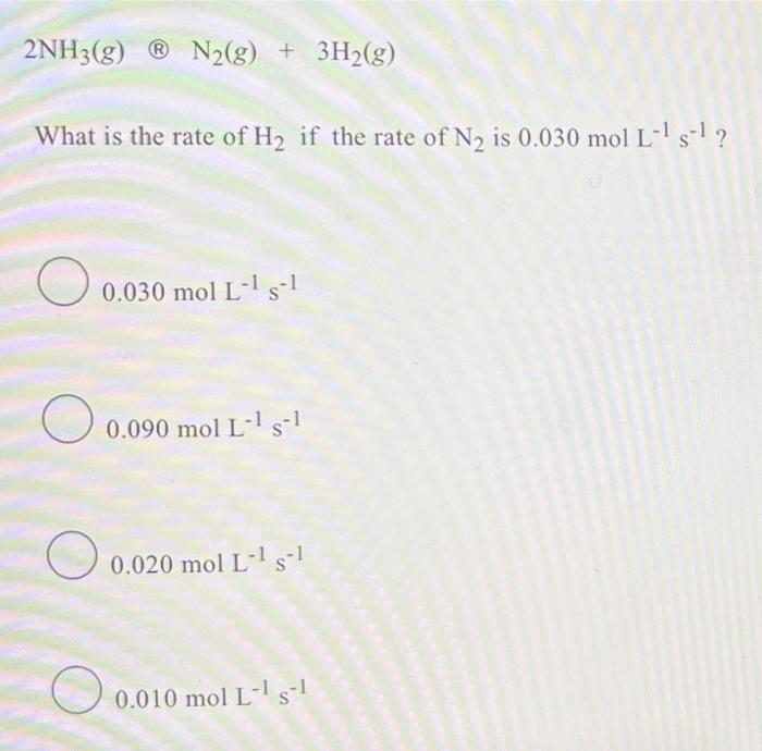Which Of The Following Will Be Diamagnetic O Mn2 Oscut O C 3 O Ni2 Consider The Reaction 2nh3 G N2 G 3h2 G 3