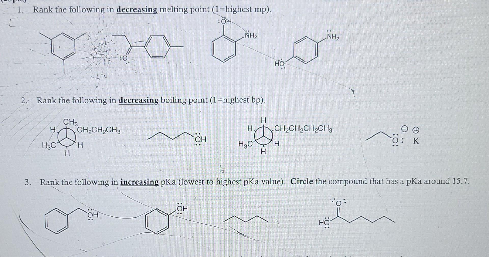 Rank The Following B P And M P 1