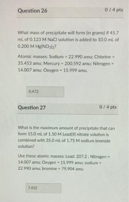 Looking For Guidance In Solving These Precipitation Reactions 1