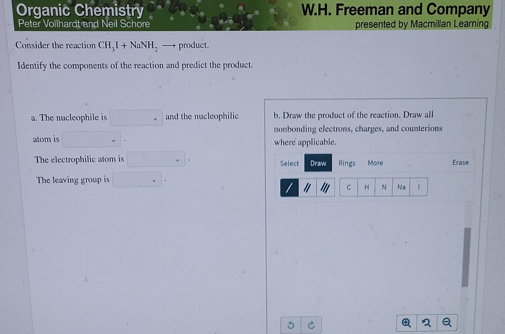 Organic Chemistry W H Freeman And Company Presented By Macmillan Learning Peter Vollhardt And Neil Schore Consider The 1