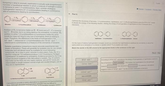 Assigning A Value To Aromate Station Is Actually Consider A Hypothetical Reaction In Which A Molecule Of Hydrogen Is Add 1