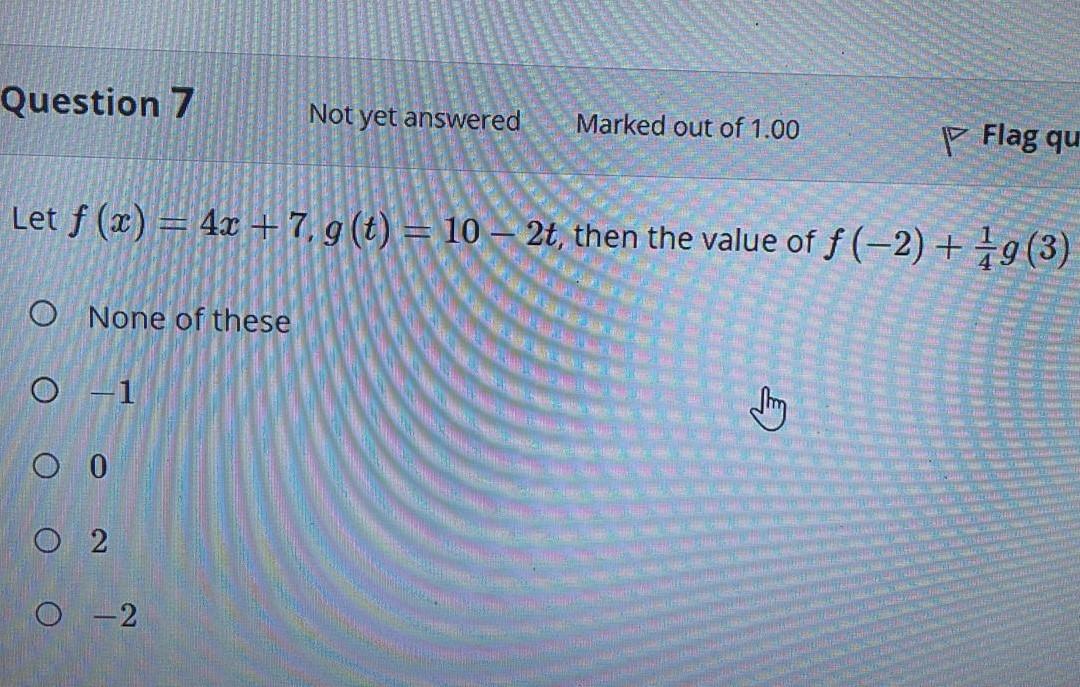 Question 5 Not Yet Answered Marked Out Of 1 00 P Flag Qu If Sint And T Is In The 2nd Quadrant Then The Value Of Cos 3