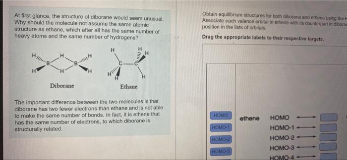 Review Constants Periodic Obtain Equilibrium Structures For Both Diborane And Thene Using The Hf 6 31g Model And Display 2