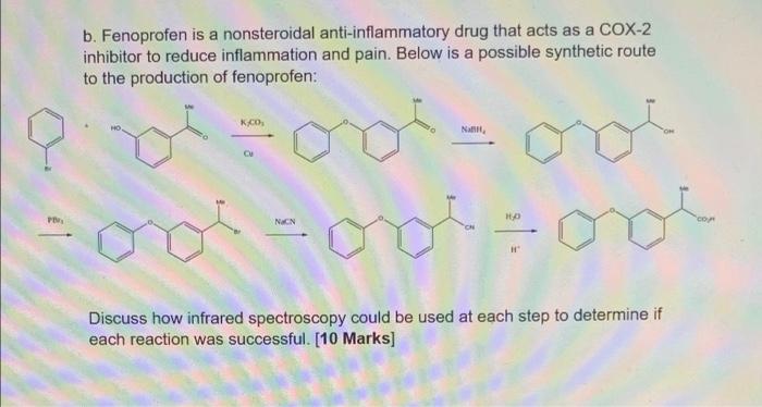 B Fenoprofen Is A Nonsteroidal Anti Inflammatory Drug That Acts As A Cox 2 Inhibitor To Reduce Inflammation And Pain B 1