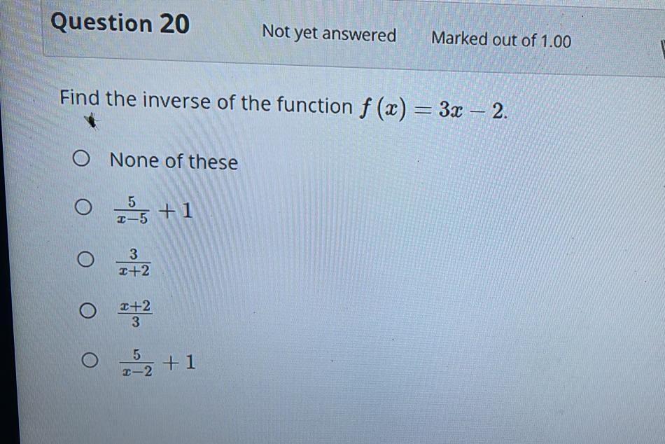 Question 18 Not Yet Answered Marked Out Of 1 00 P Flag Question The Solutions Of The Logarithmic Equation 2logx Log2 2
