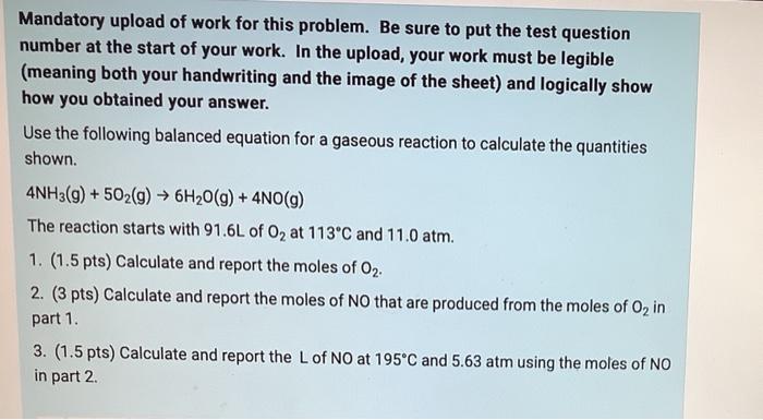 Mandatory Upload Of Work For This Problem Be Sure To Put The Test Question Number At The Start Of Your Work In The Upl 1