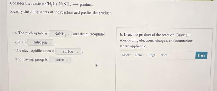 Consider The Reaction Chi Nanh Product Identify The Components Of The Reaction And Predict The Product A The Nucle 1