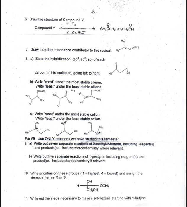 1 Draw The Structures Of A Trans 1 Fluoro 2 Pentene B 4 4 Dichloro 2 Hexyne Give The Iupac Name Of The Following Com 2
