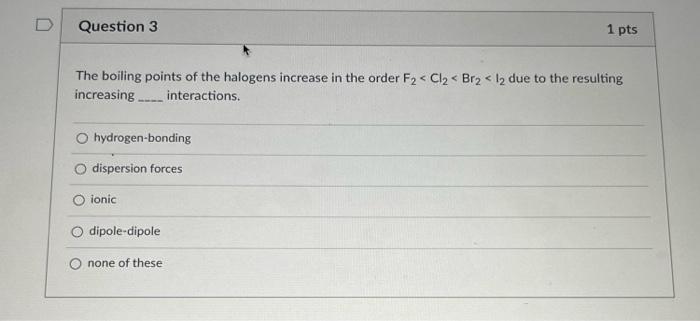 Question 1 1 Pts Which One Of The Following Statements Does Not Describe The General Properties Of Solids Accurately So 2