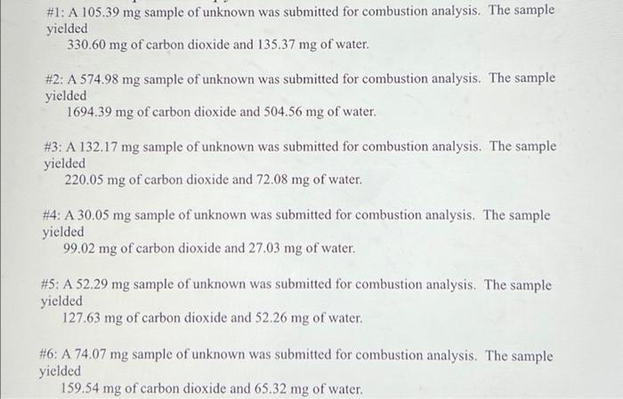 Combustion Data Allows Us To Solve For The Empirical Formula Although The Goal Is Often The Smallest Whole Number Ratio 1