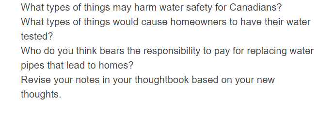 What Types Of Things May Harm Water Safety For Canadians What Types Of Things Would Cause Homeowners To Have Their Wate 1