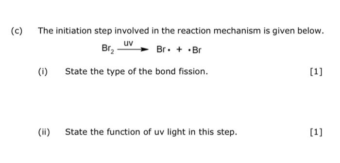 Compound W Undergoes The Bromination Process To Give Monobrominated Products Via Free Radical Substitution Compound W 2